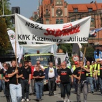 Protest górników