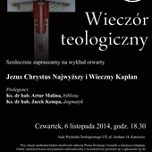 7. Wieczór Teologiczny, Katowice, 6 listopada