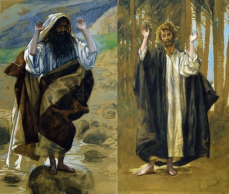 James (Jacques) Tissot  „Św. Juda Tadeusz” i „Św. Szymon”,  gwasze na papierze, 1886–1894 Brooklyn Museum, Nowy Jork