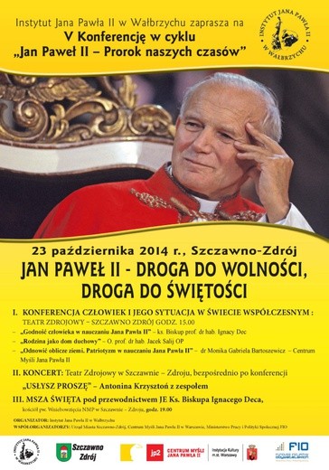 Konferencja z Janem Pawłem II