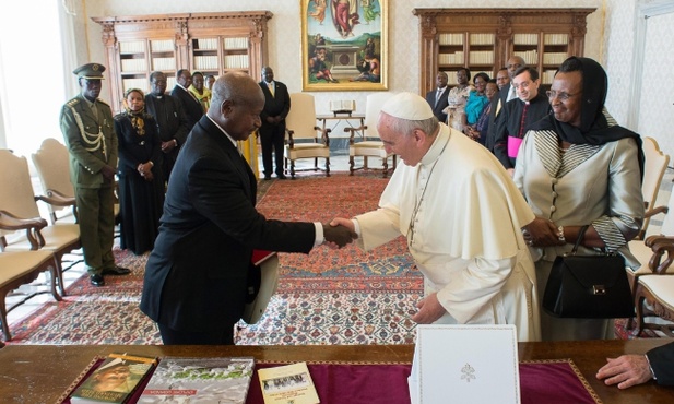 Prezydent Ugandy w Watykanie 