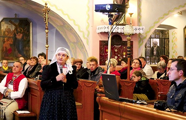 Prezentację o kościele przedstawiła Małgorzata Kiereś