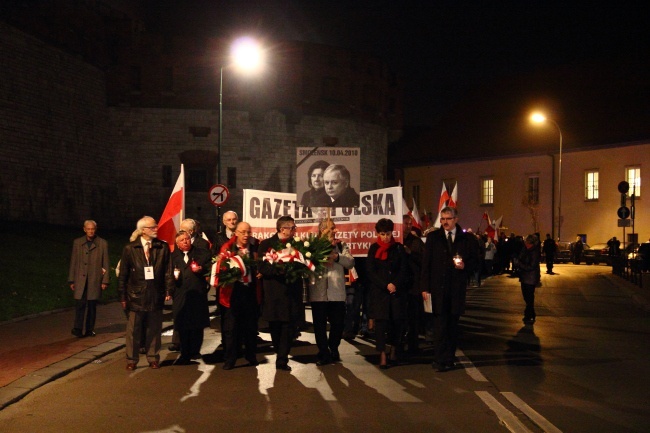 55. miesięcznica smoleńska w Krakowie