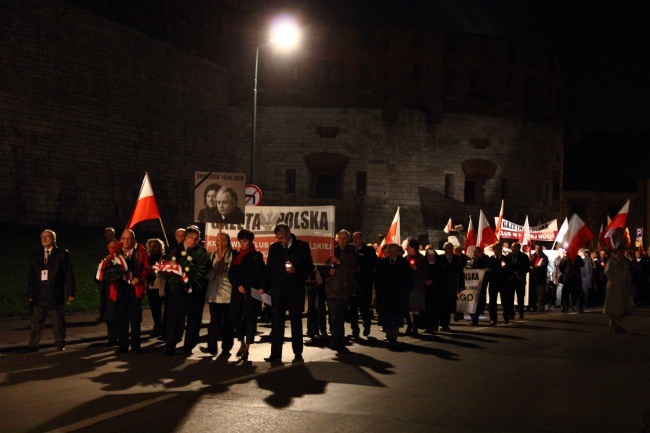55. miesięcznica smoleńska w Krakowie