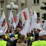 Emeryci górniczy protestowali