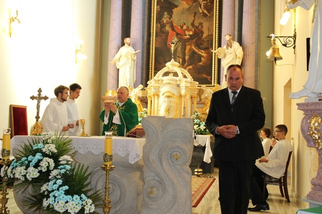 Poświęcenie sztandaru "Solidarności" w Skoczowie