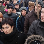 Manifestacja poparcia dla górników kopalni "Brzeszcze"