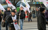 Protest mieszkańców pod kopalnią "Brzeszcze"