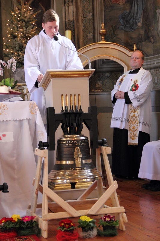 Poświęcenie dzwonów w Skułach