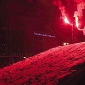  Demonstracja pod siedzibą Jastrzębskiej Spółki Węglowej w czwartek 5 lutego