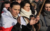 Protest kobiet przed siedzibą JSW