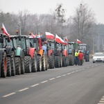 Rolnicza blokada pod Zwoleniem