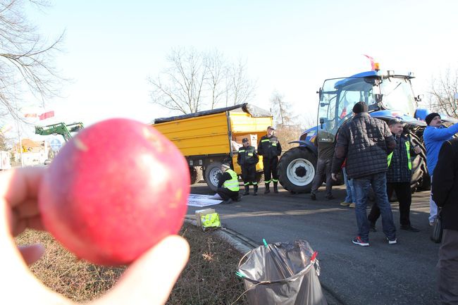 Protest rolników w Krzeszycach