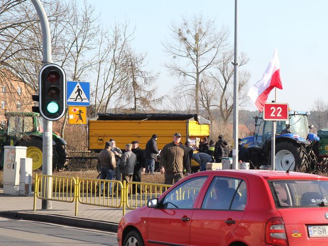 Protest rolników w Krzeszycach