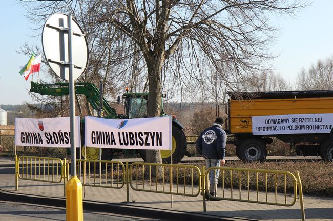 Protest rolników w Krzeszycach