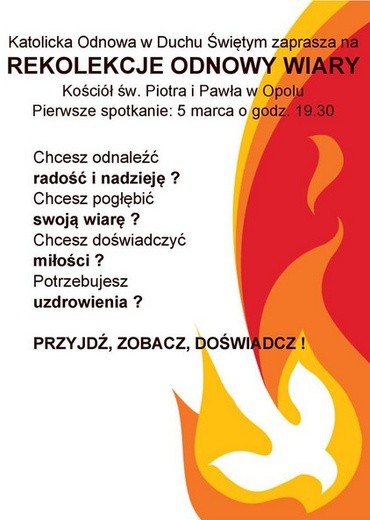 Rekolekcje Odnowy Wiary