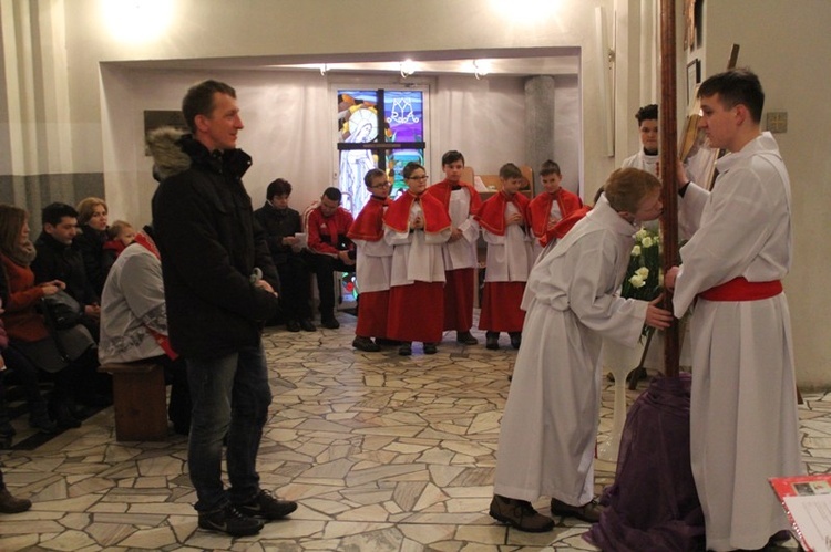 Krzyż ŚDM i ikona Matki Bożej w Wiśle