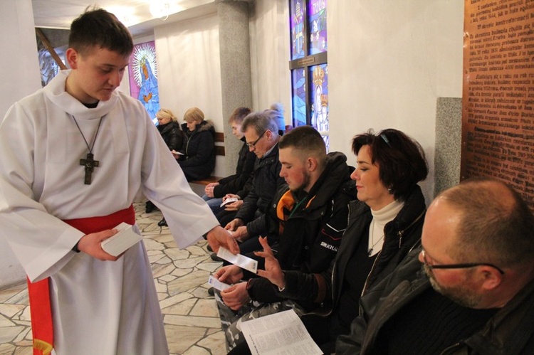 Krzyż ŚDM i ikona Matki Bożej w Wiśle