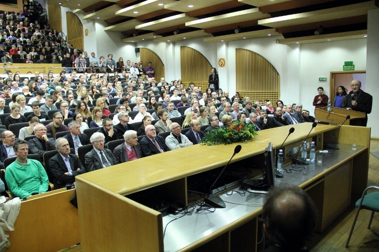 Wykład ks. prof. Michała Hellera na UŚ