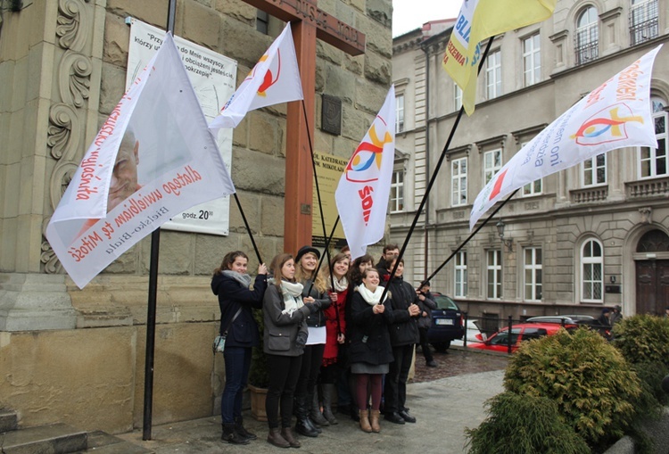 Pożegnanie znaków ŚDM w Bielsku-Białej