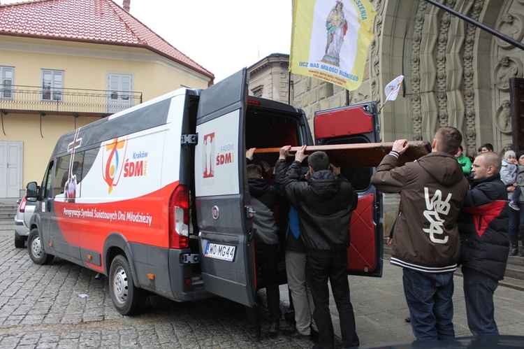 Pożegnanie znaków ŚDM w Bielsku-Białej