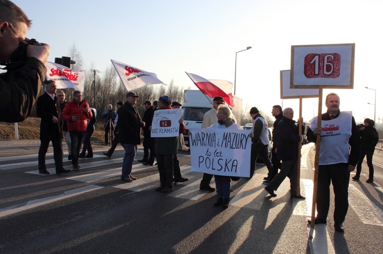 Blokada drogi krajowej nr 16