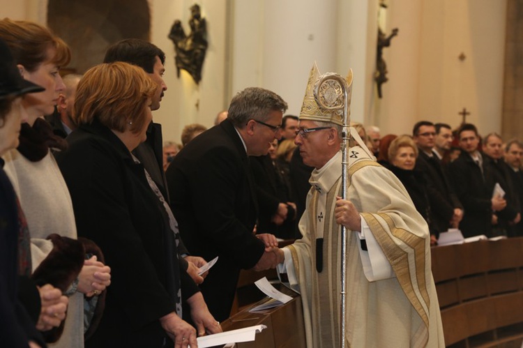 Prezydenci Węgier i Polski w katowickiej katedrze