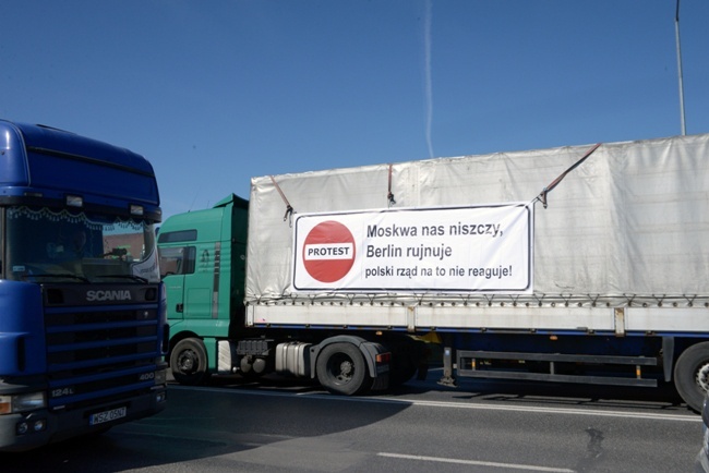 Protest transportowców w Radomiu