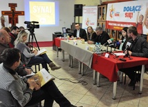 Konferecja prasowa w dziedzibie DA "Tratwa" w Tarnowie