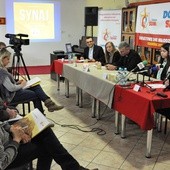 Konferecja prasowa w dziedzibie DA "Tratwa" w Tarnowie