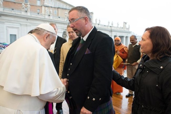 Mike Haines spotyka się z papieżem