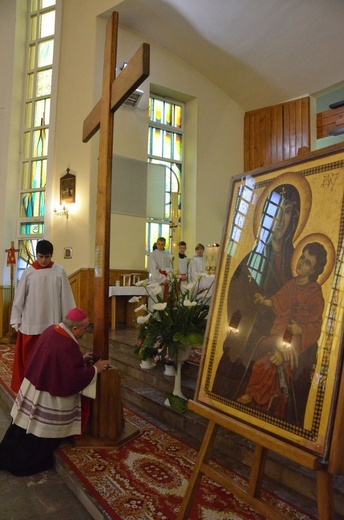 Powitanie krzyża i maryjnej ikony