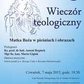 Wieczór teologiczny o Maryi, Katowice, 7 maja