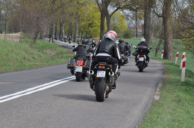 Motocykliści w Suliszewie