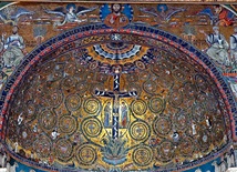 Krzyż drzewem życia. Fragment mozaiki z bazyliki św. Klemensa w Rzymie