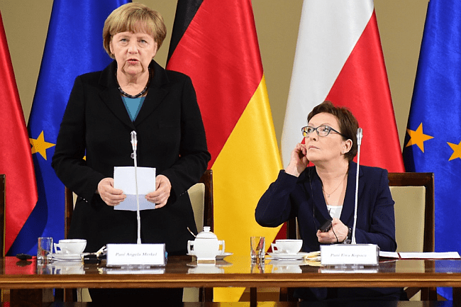 Angela Merkel w Warszawie
