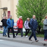 Pielgrzymi z Cieszyna w drodze do Łagiewnik