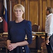 W serialu „House of cards” problem gejowski stał się wątkiem pierwszoplanowym i nabrał wagi państwowej, kiedy żona prezydenta (na zdjęciu) – zabiega o uwolnienie Amerykanina, który w Moskwie walczy o prawa gejów 