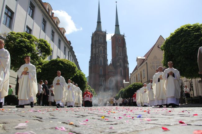 Centralna procesja Bożego Ciała we Wrocławiu