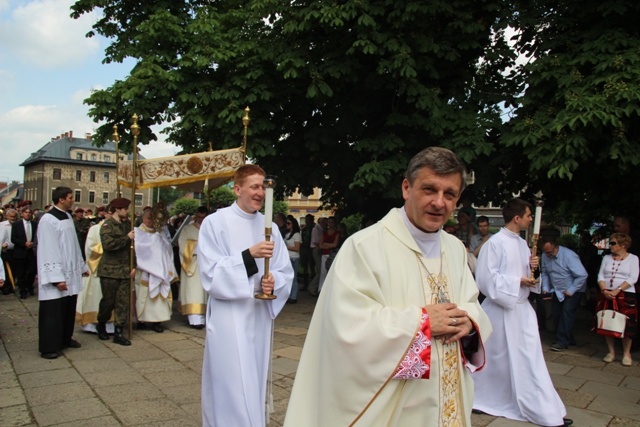 Procesja Bożego Ciała ulicami Bielska-Białej