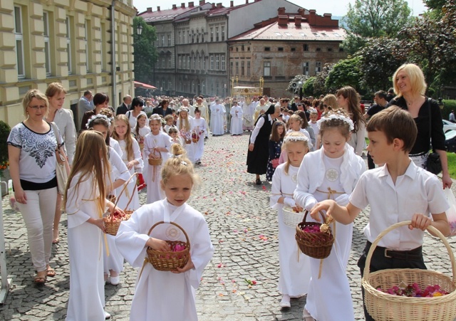 Procesja Bożego Ciała ulicami Bielska-Białej