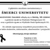 Zawiadamiamy o... śmierci uniwersytetu