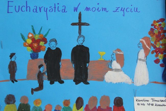 Międzyszkolny Konkurs Plastyczny pt. "Eucharystia w moim życiu”. 
