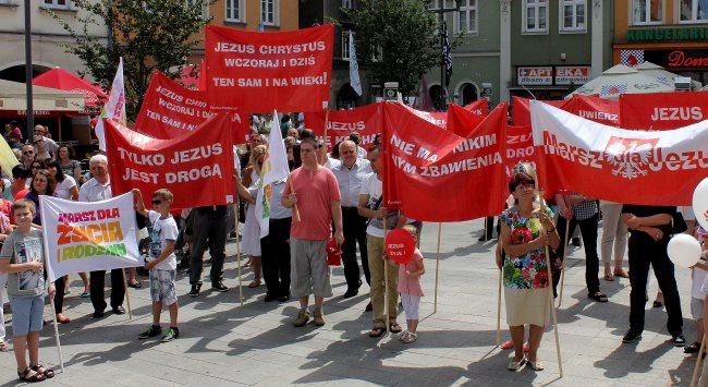 Marsz dla Jezusa i rodziny w Gliwicach