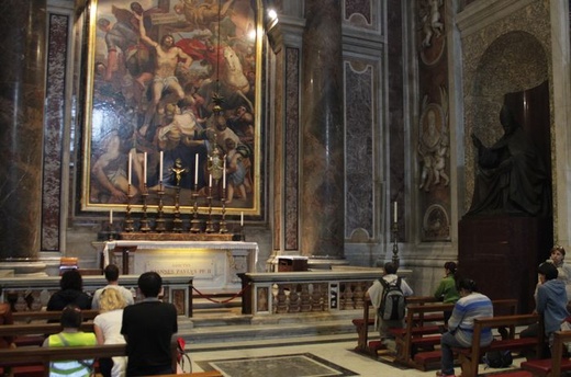 Grób św. Jana Pawła Wielkiego w Bazylice św. Piotra w Rzymie