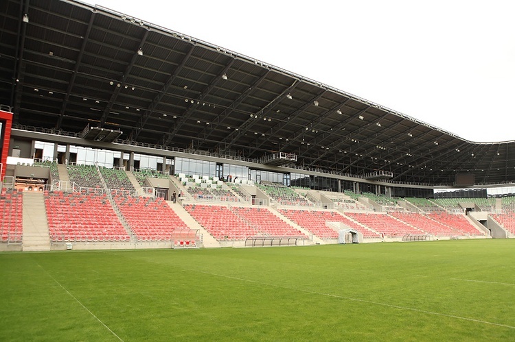 Nowy Stadion w Tychach - w środku