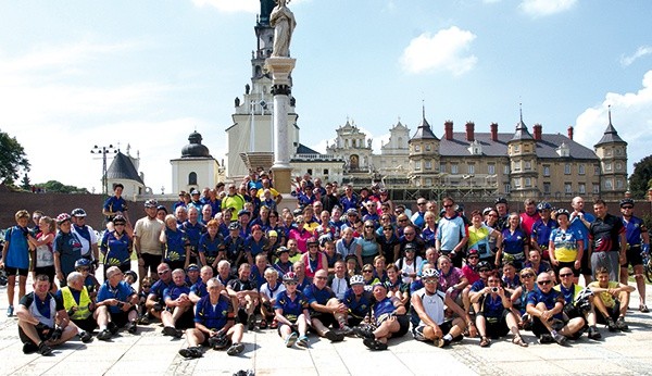  Lipiec 2014.  Szczęśliwi cykliści  na Jasnej Górze