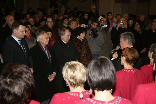 Andrzej Duda i Chór Mariański z Krakowa