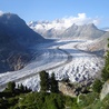 Lodowiec Aletsch w Alpach Berneńskich