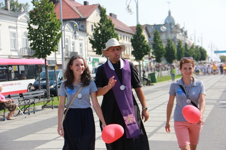 Wejście ŁPPM na Jasną Górę